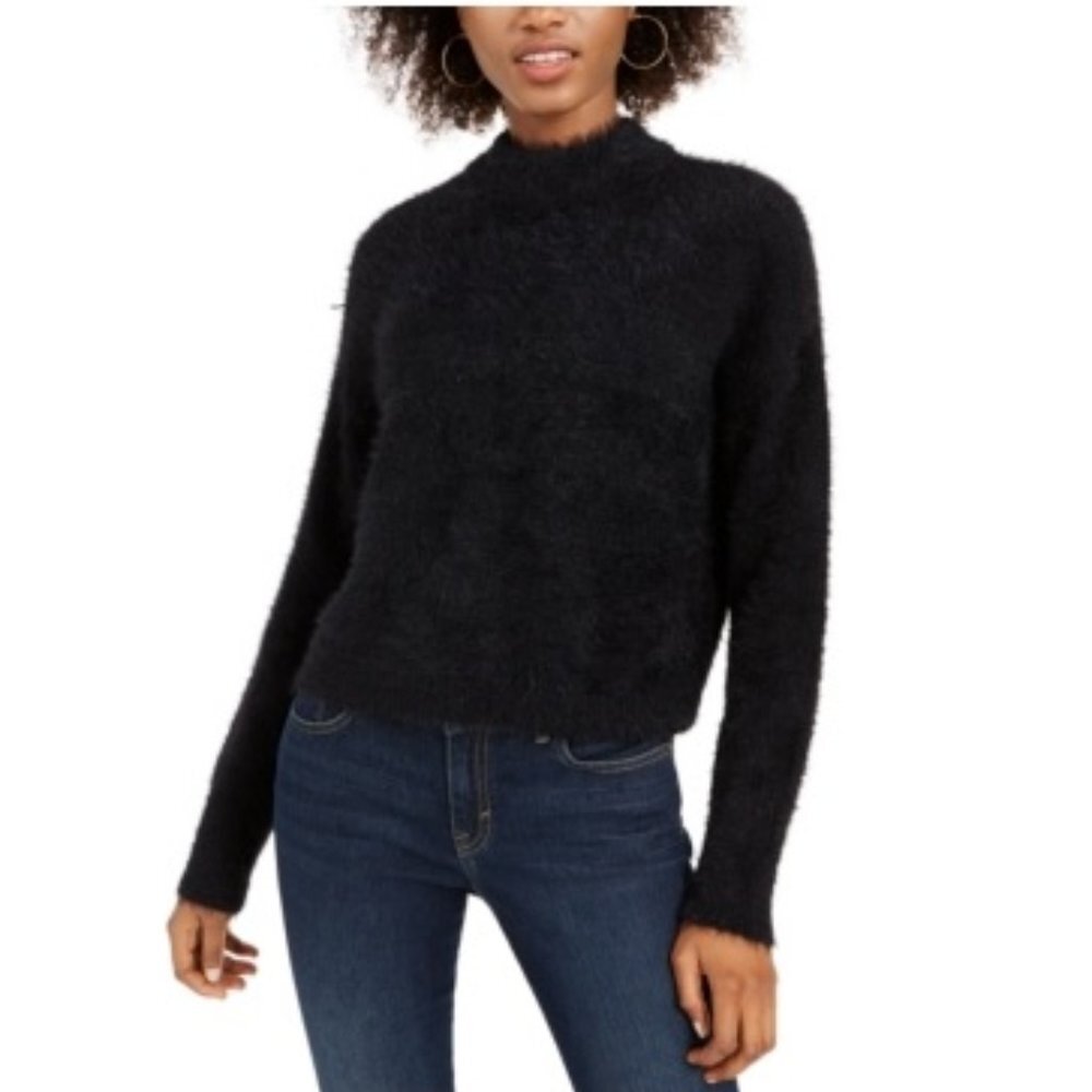 🎁 Sun + Moon Fuzzy Mock neck Sweater